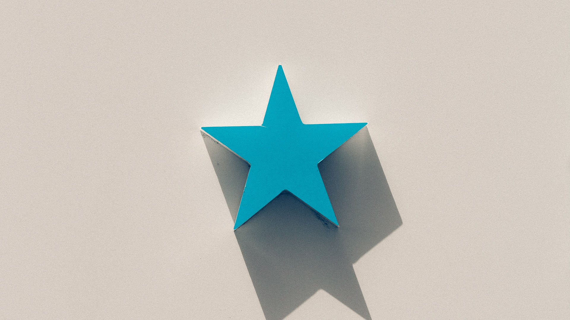 Blue star on white background