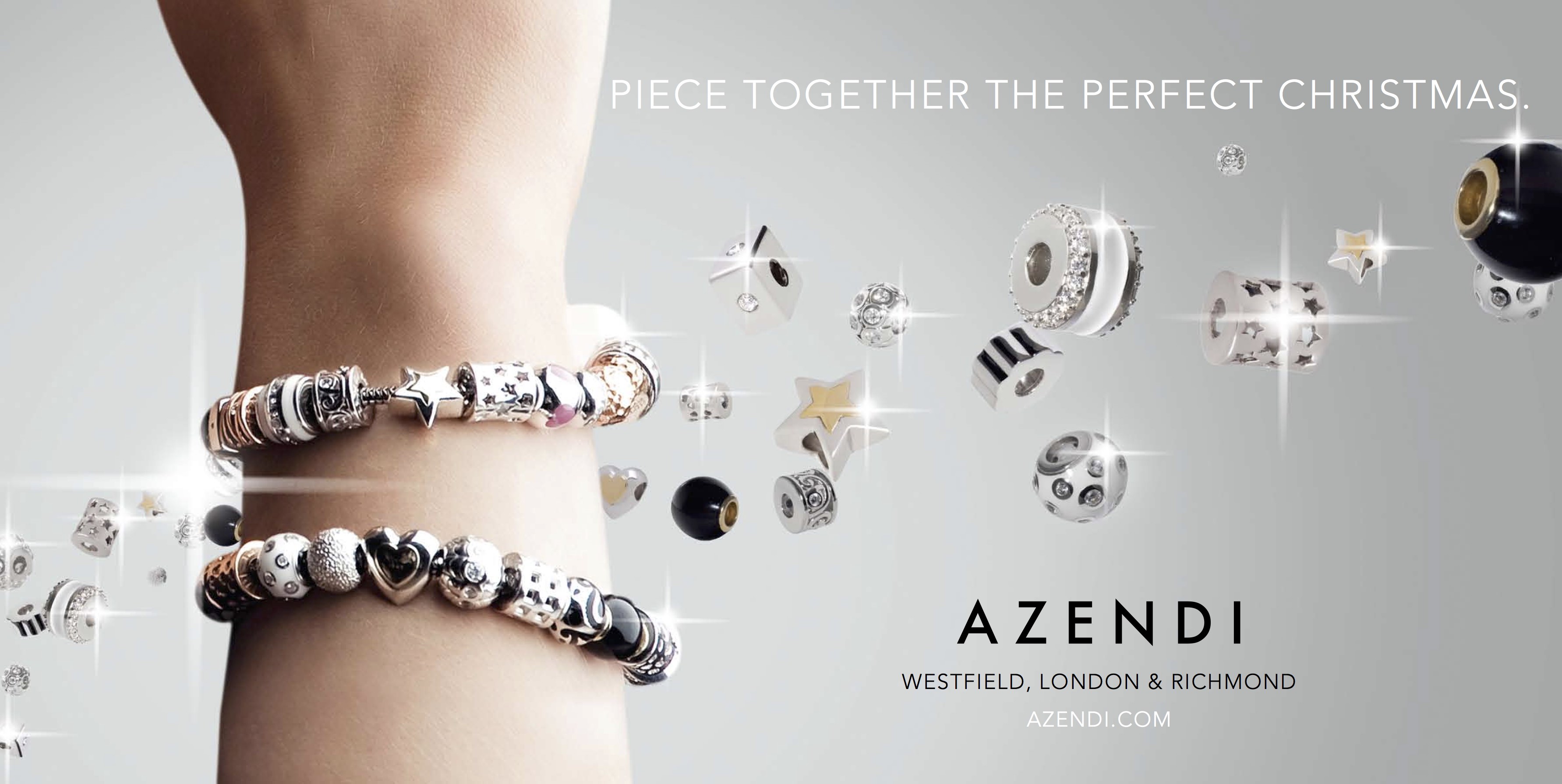 Woman's wrist on show with silver bracelet on campaign ad