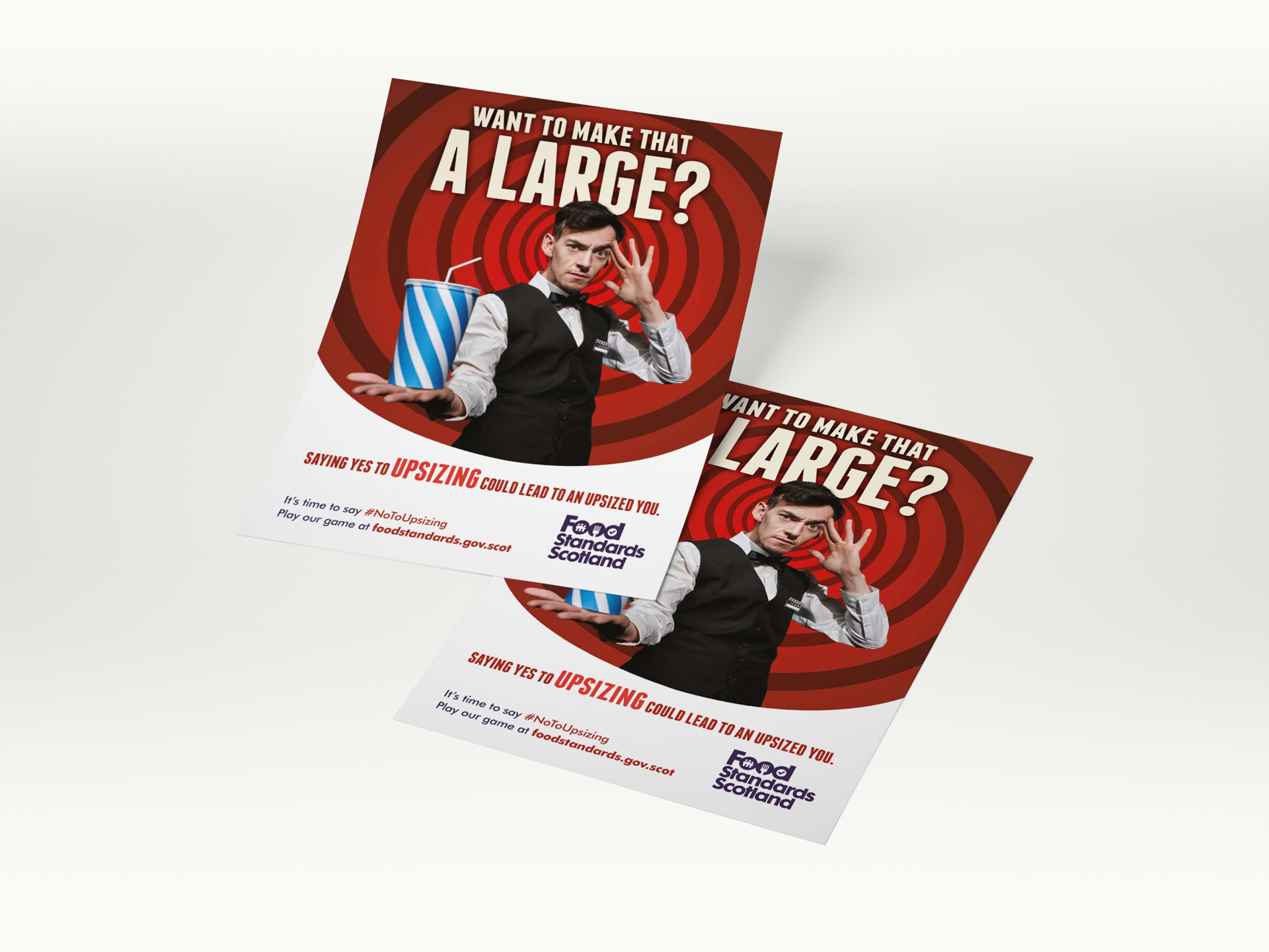 Print collateral for Food Standards Scotland campaign