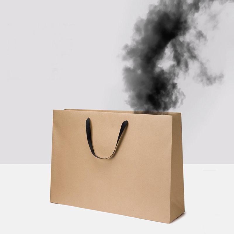 Photo of smoking shopping bag