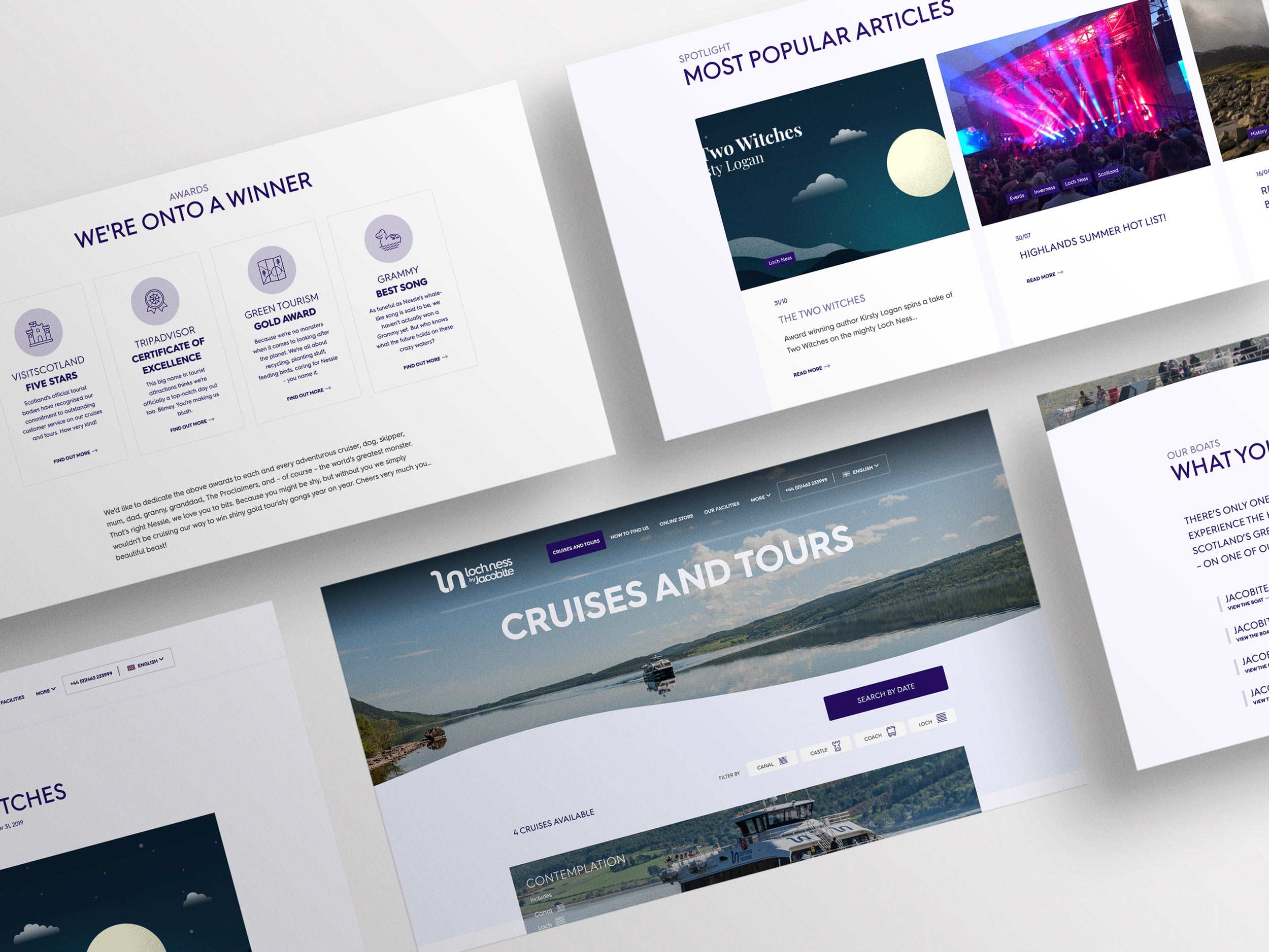 Image of Loch Ness by Jacobite website design