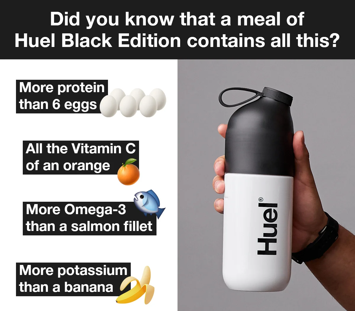 Huel water bottle