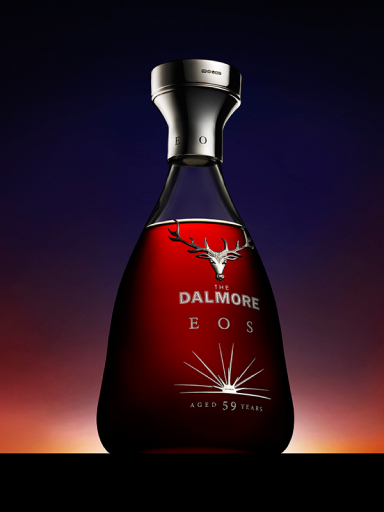 Single new Dalmore design whisky bottle