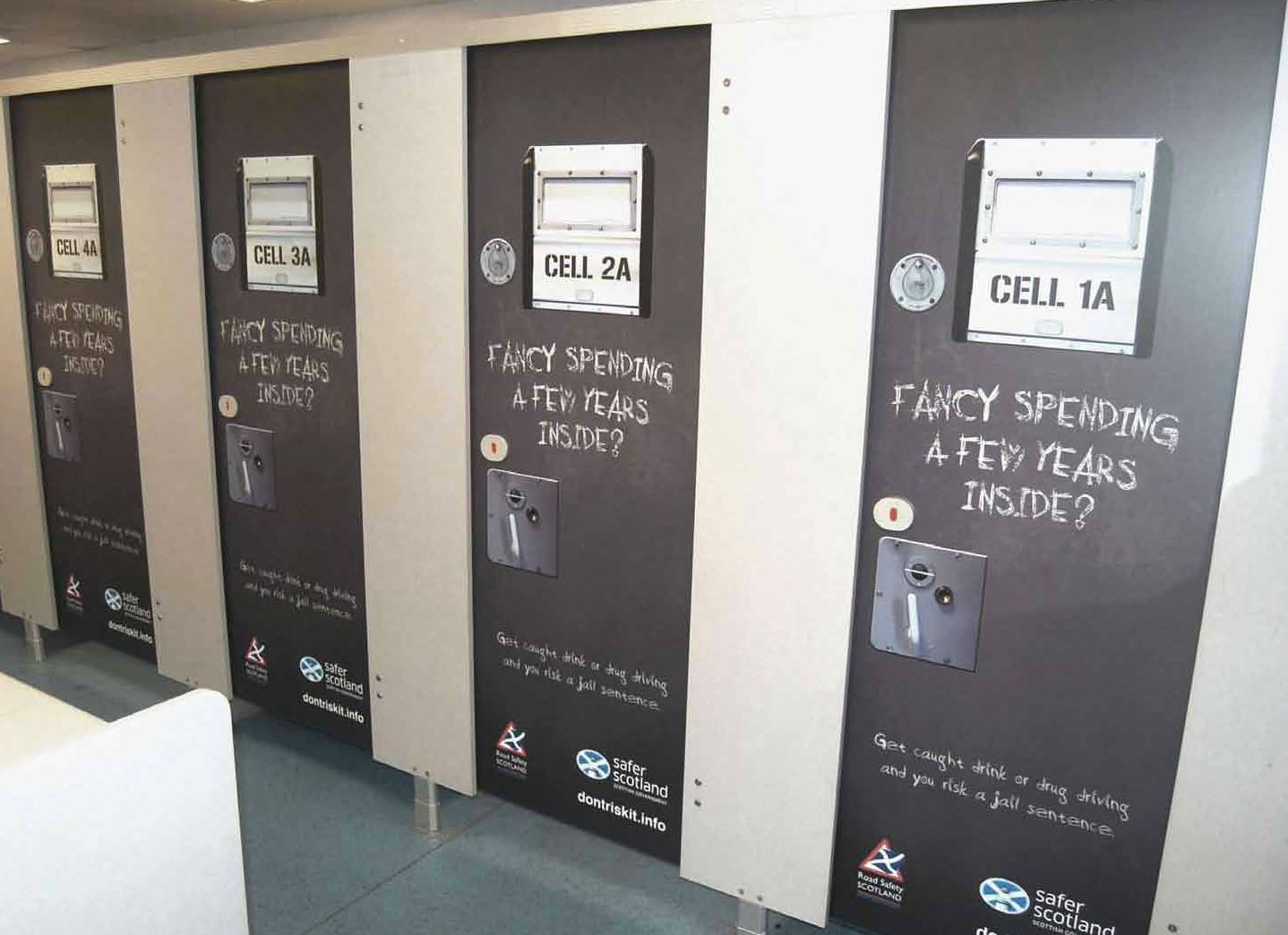 Police cell doors