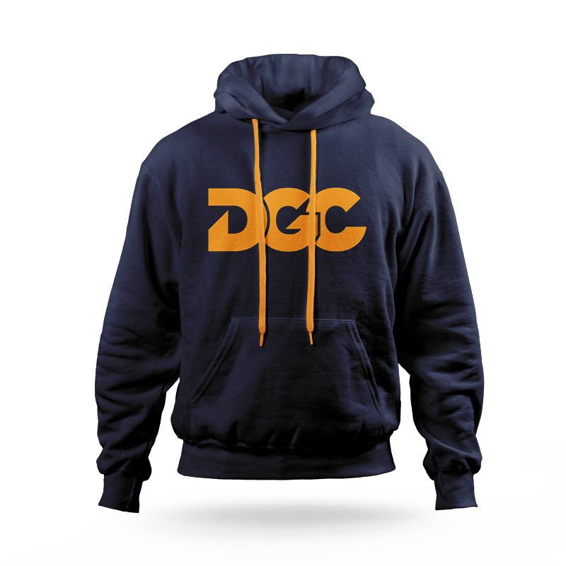 Blue hoodie with DGC logo on it