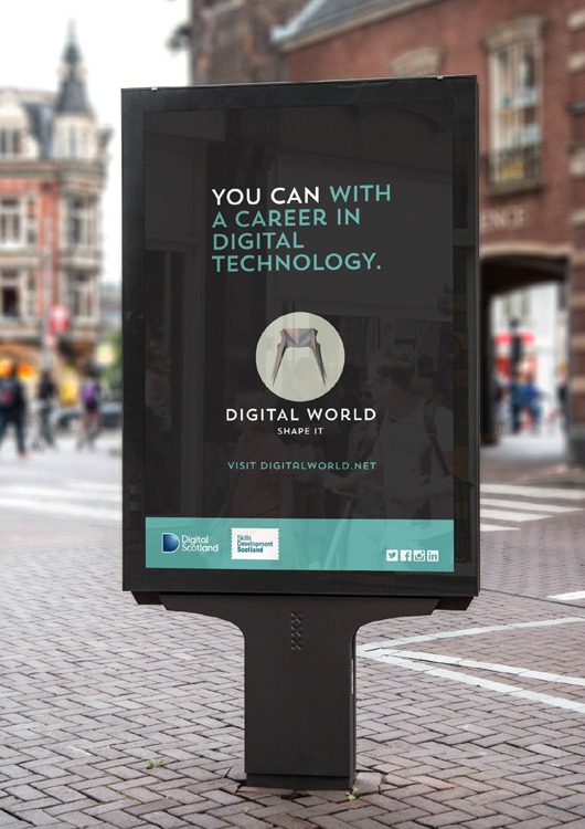 Ad posters for Digital World campaign