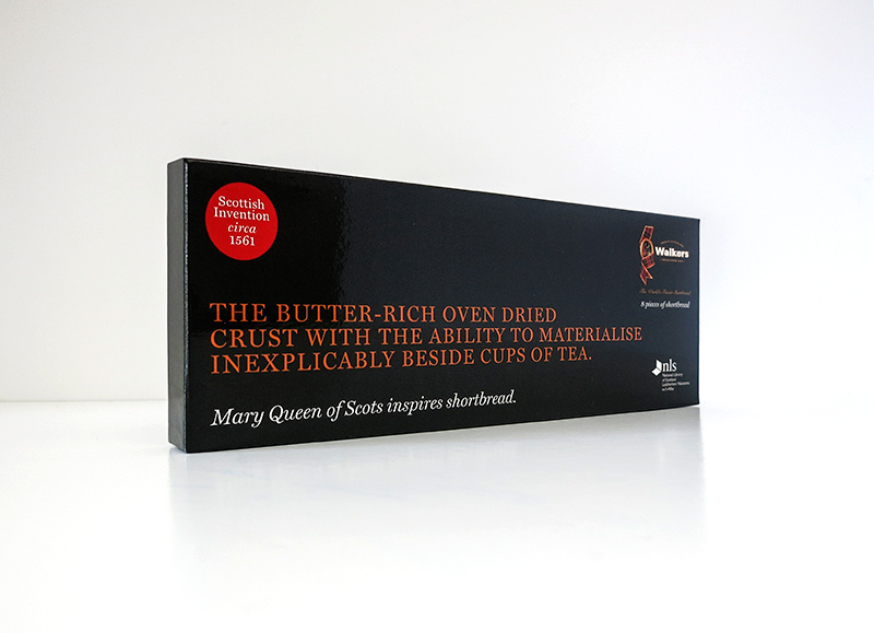 ad campaign on shortbread box