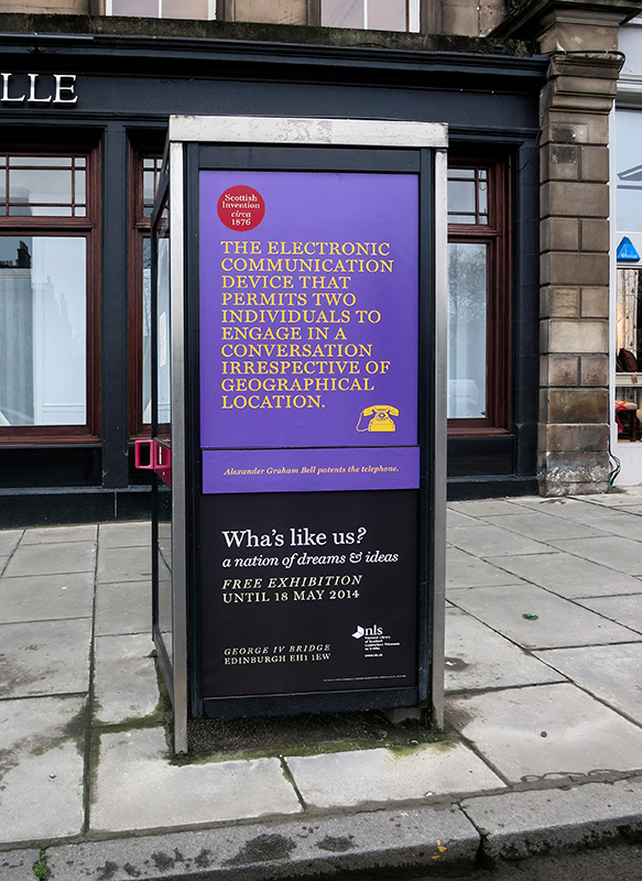 ad campaign on phone box