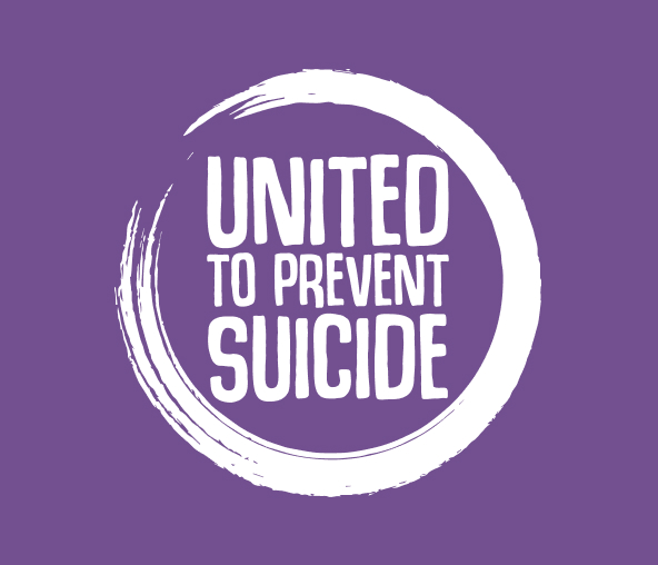 United to prevent suicide logo - white