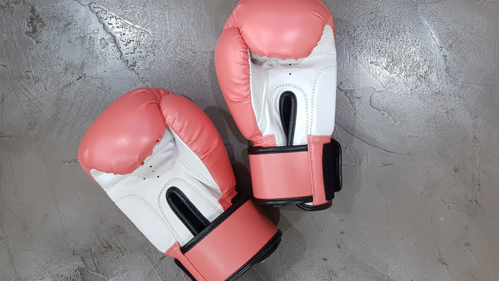 pink boxing gloves