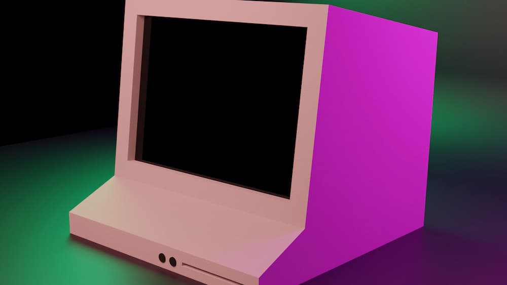 Old computer monitor