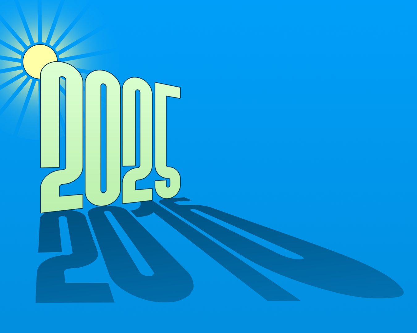 2025 logo with sun in background