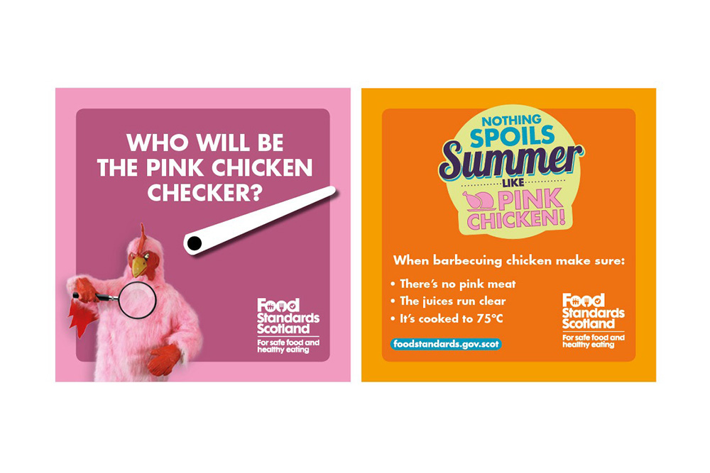 Food Standard Scotland Pink Chicken campaign online ads