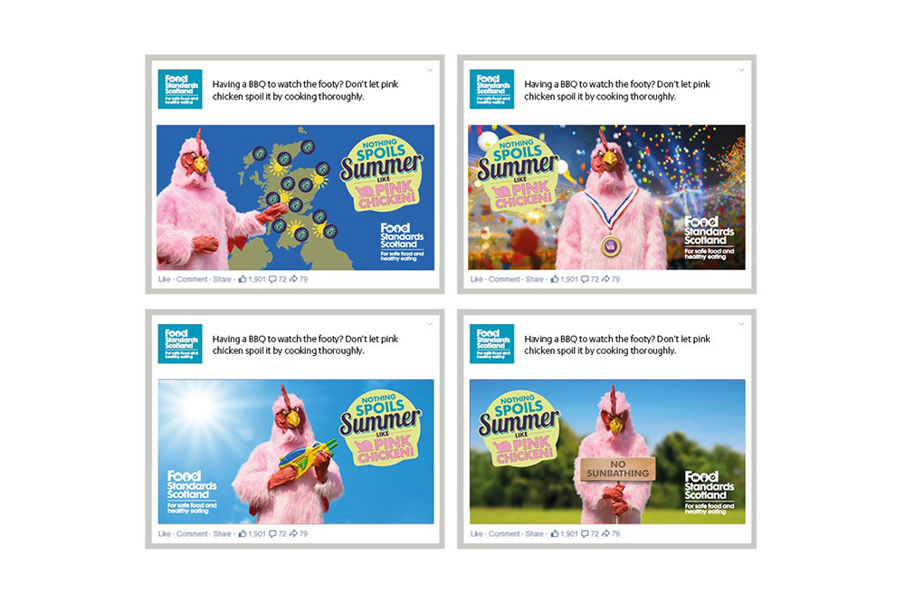 Food Standard Scotland Pink Chicken campaign social ads