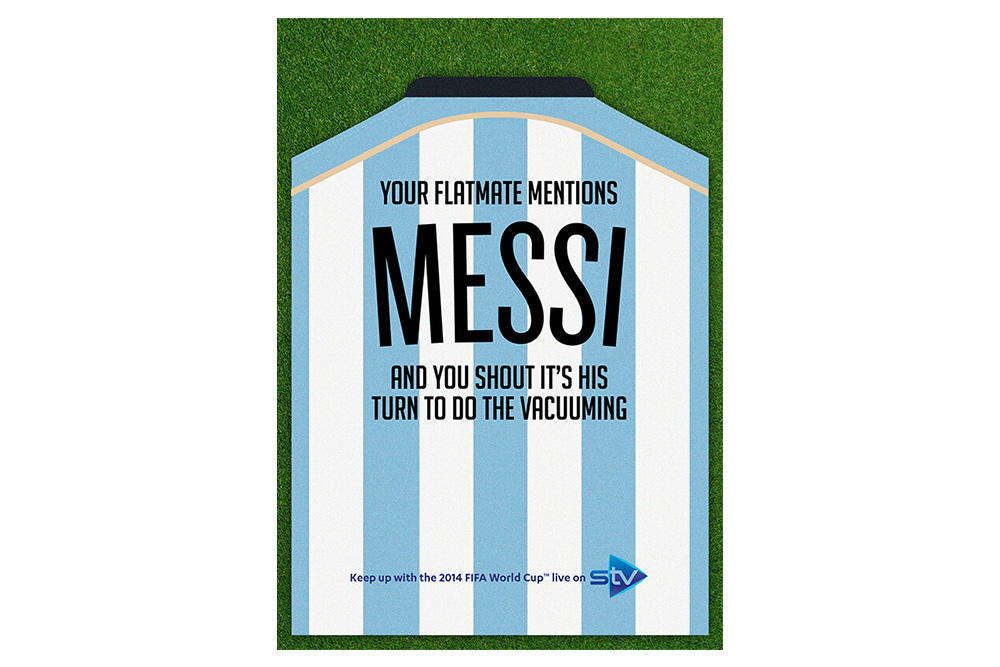 STV World Cup campaign Messi