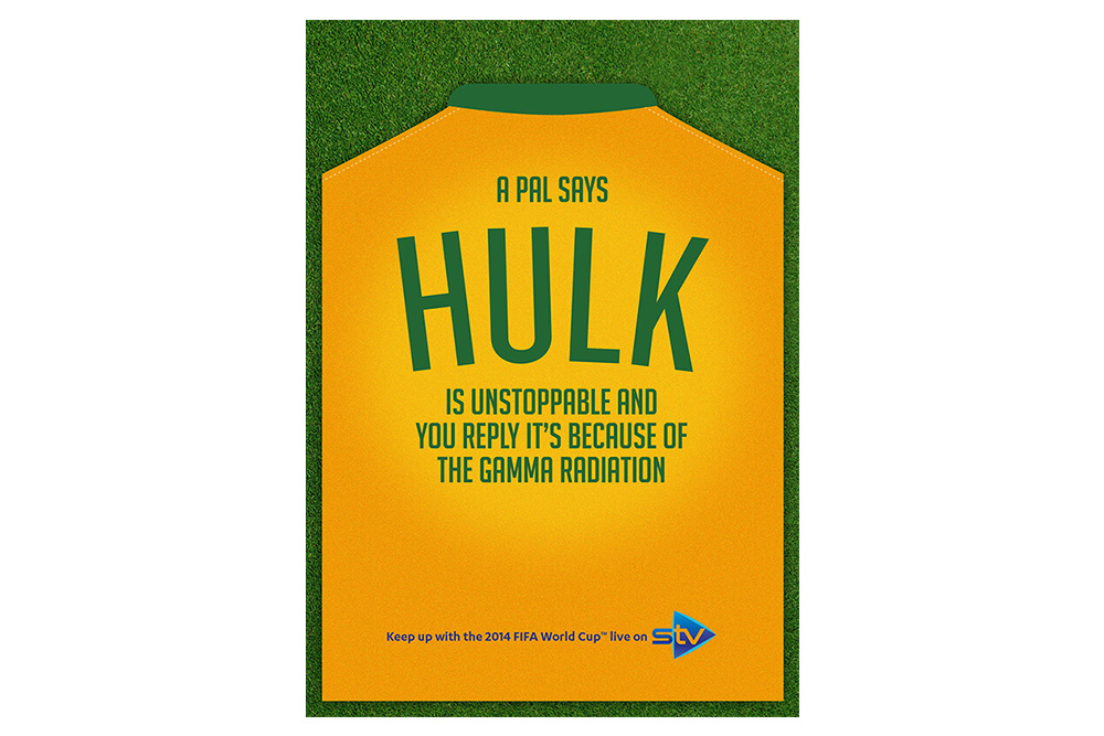 STV World Cup campaign Hulk