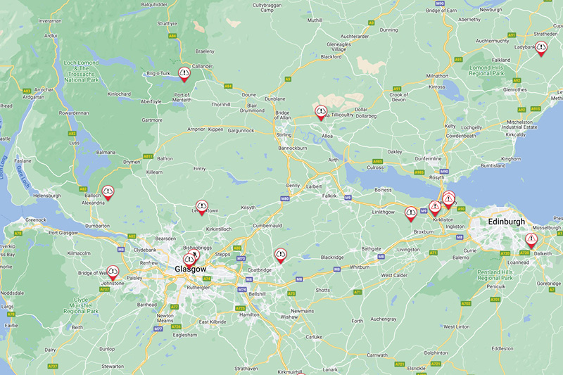 image of map from traffic scotland